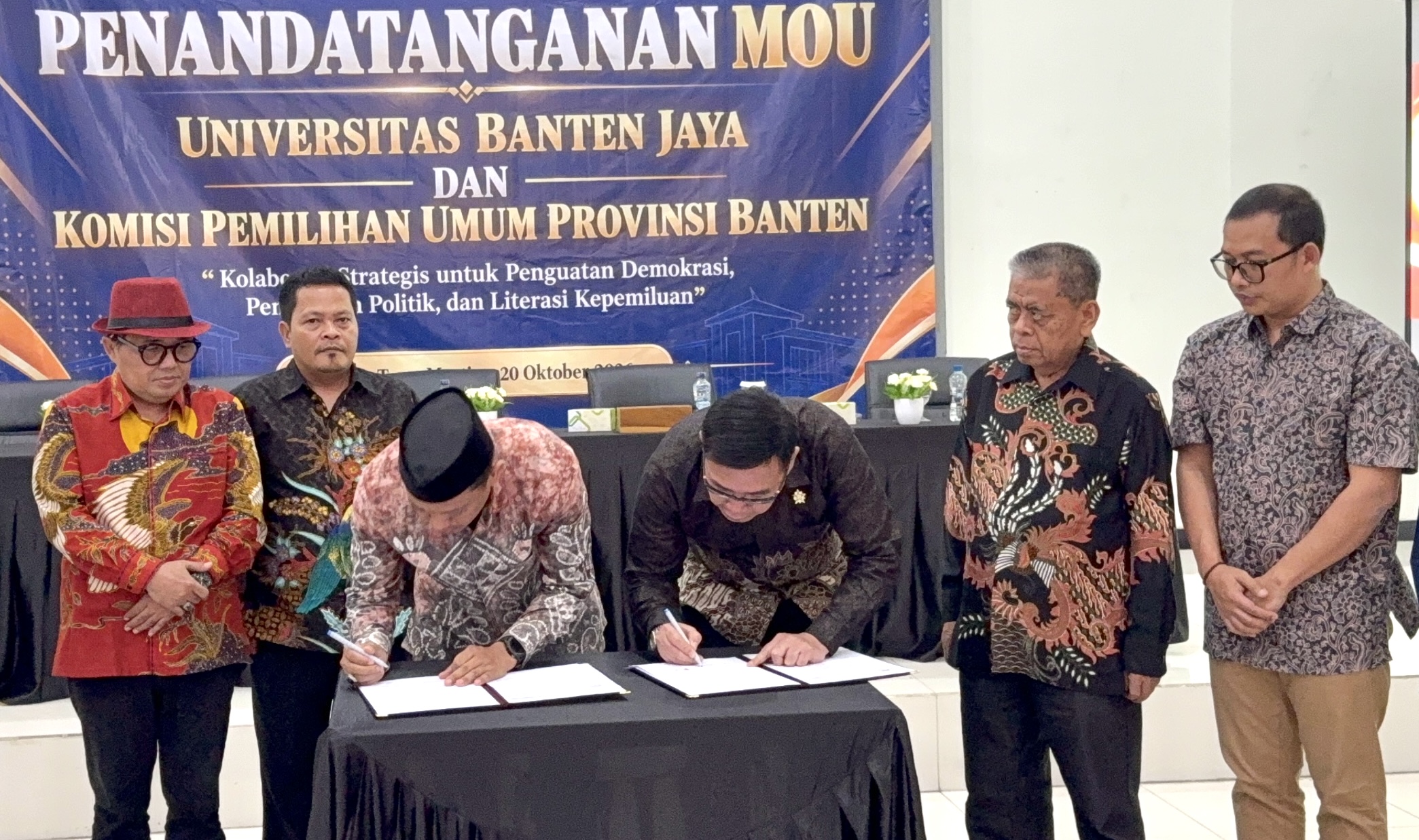 UNBAJA dan KPU Provinsi Banten Tandatangani MoU, Perkuat Sinergi Pendidikan Demokrasi dan Literasi Kepemiluan